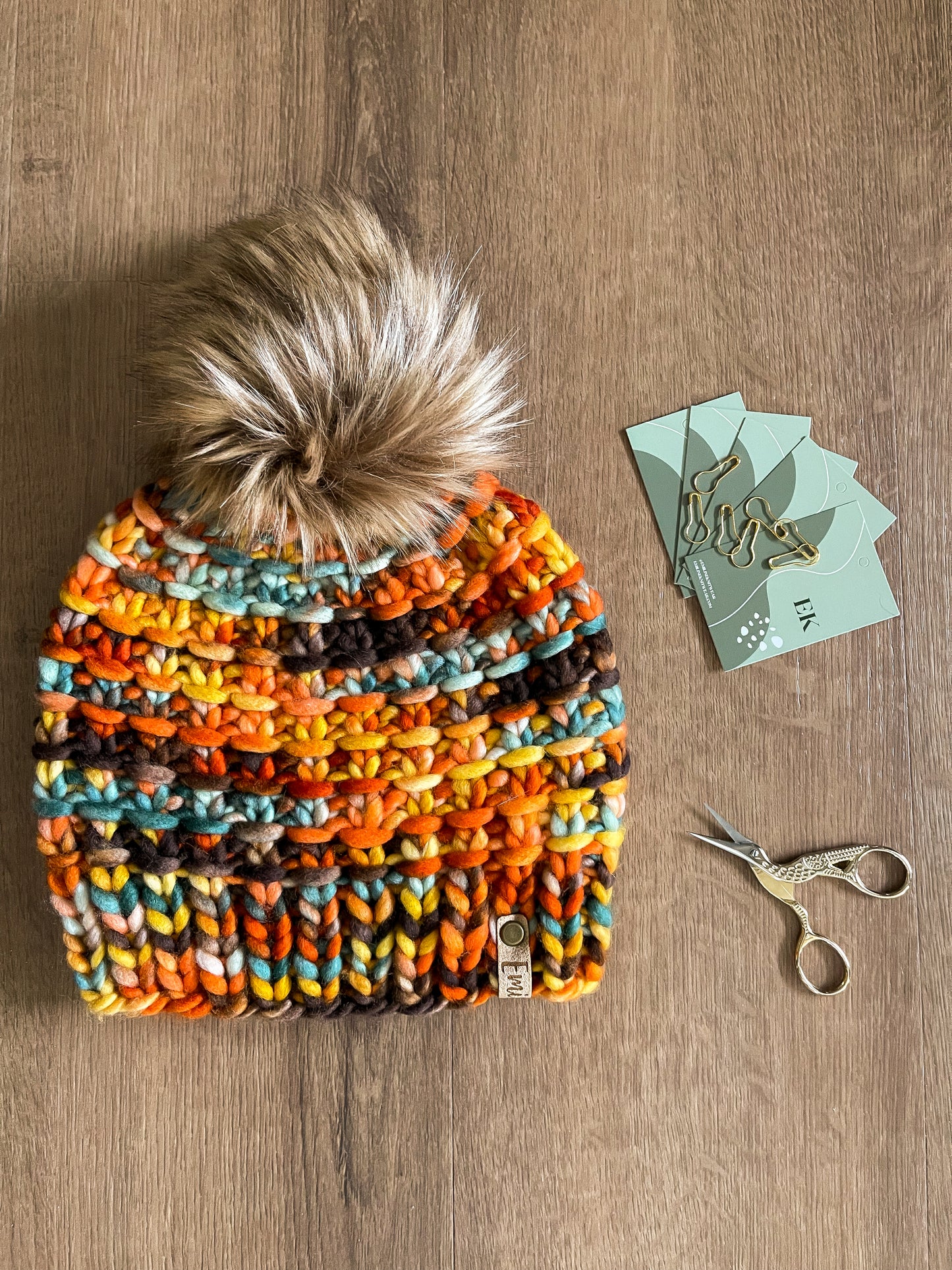 Orange Luxury Knit Beanie