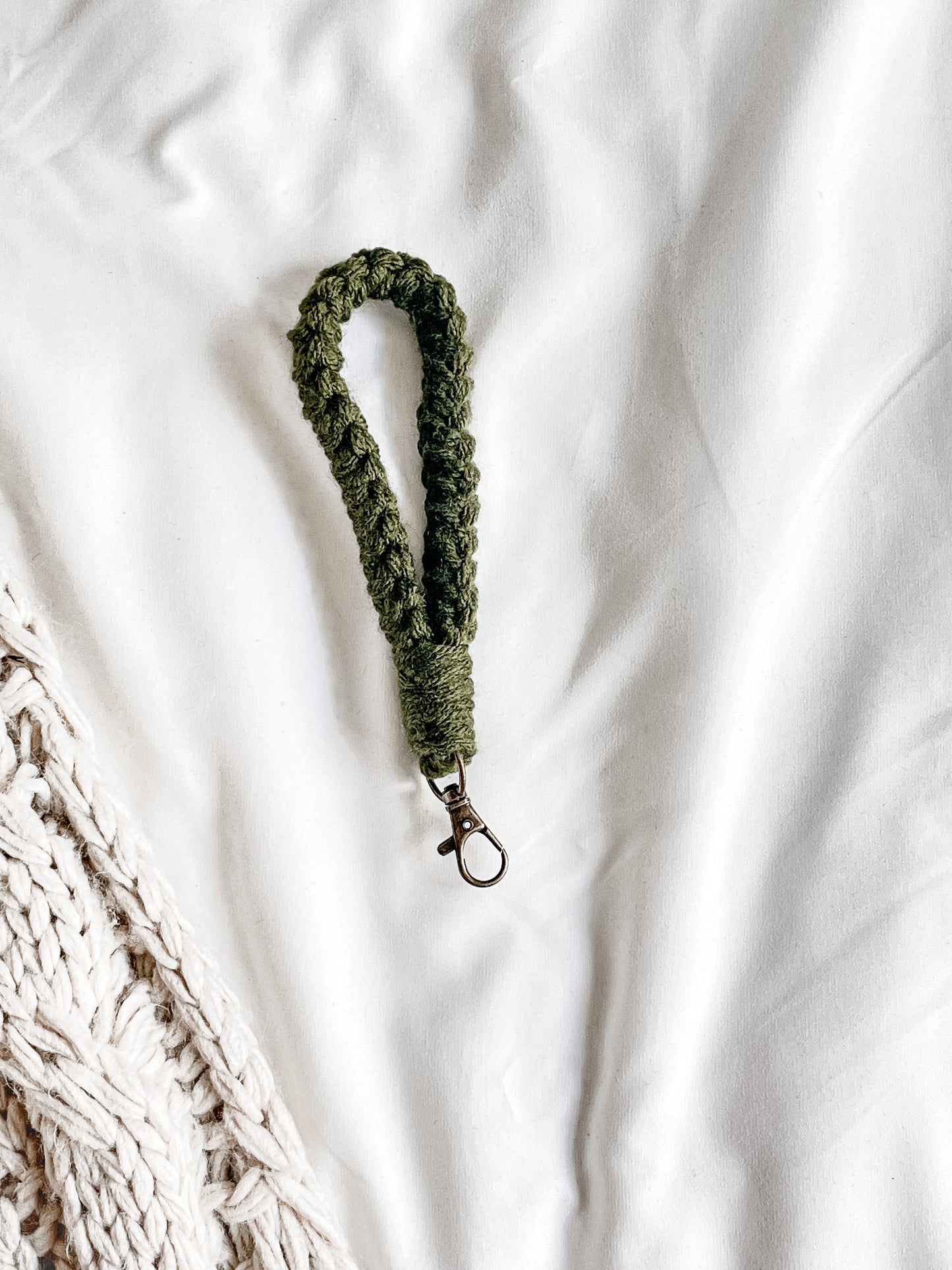 Macramé Style Wristlet Keychain