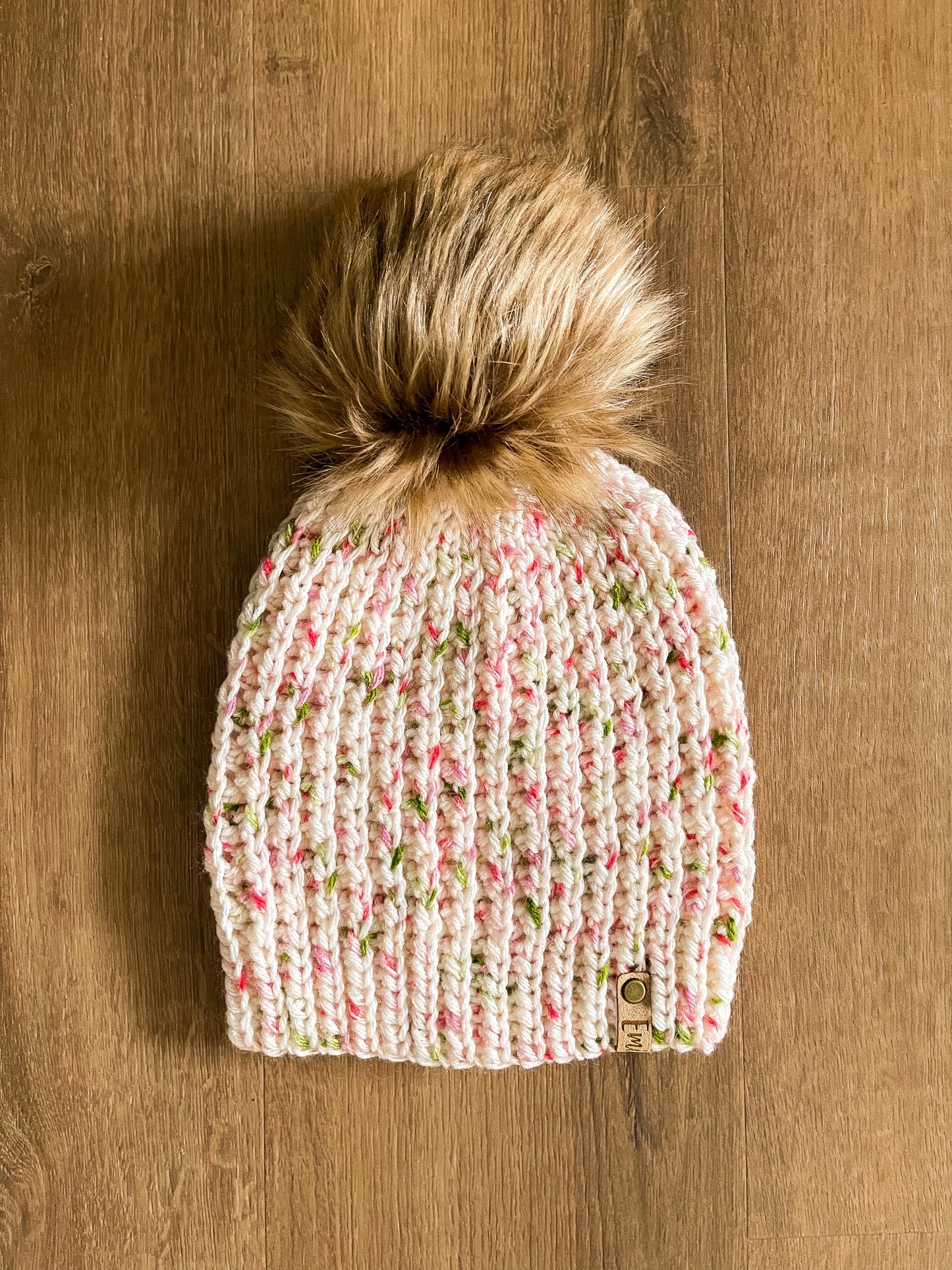 Pink and Green Essex Beanie