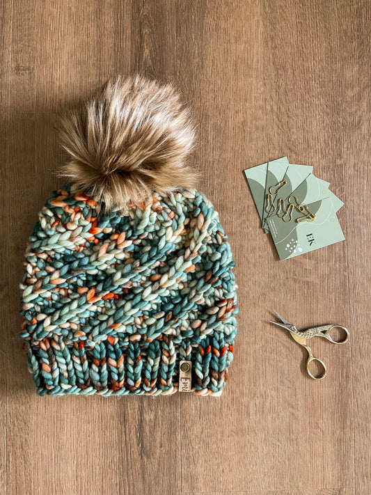 Blue Luxury Knit Beanie