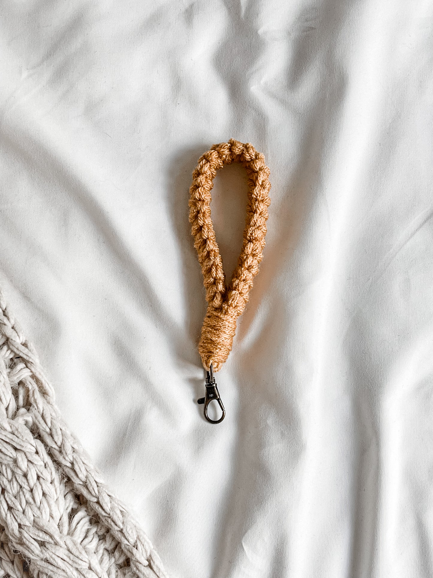 Macramé Style Wristlet Keychain