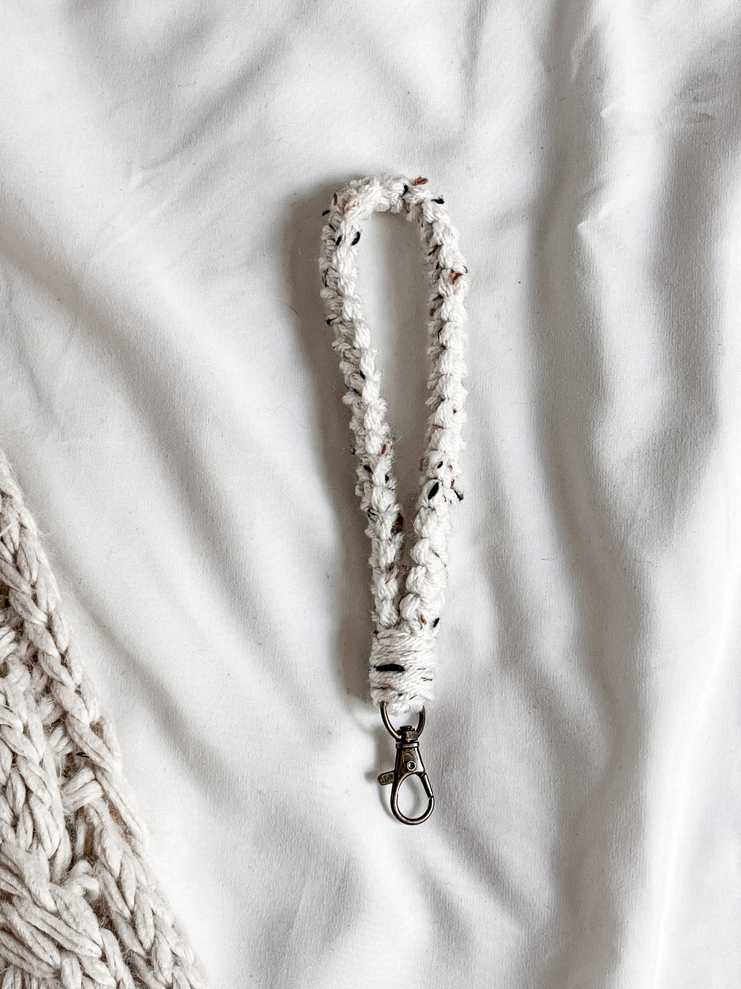 Macramé Style Wristlet Keychain