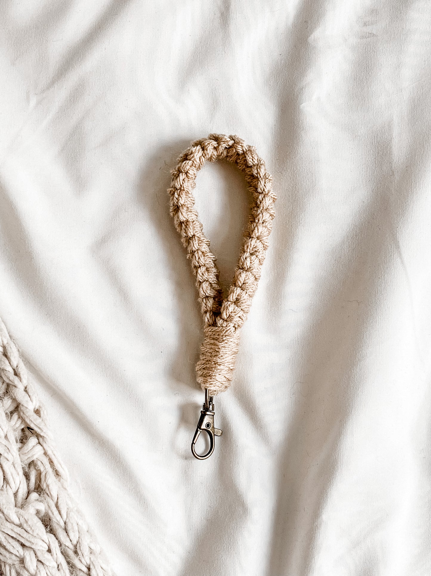 Macramé Style Wristlet Keychain