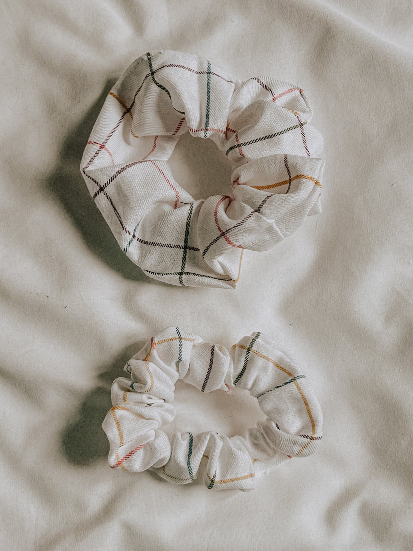 Pastel Striped Scrunchie