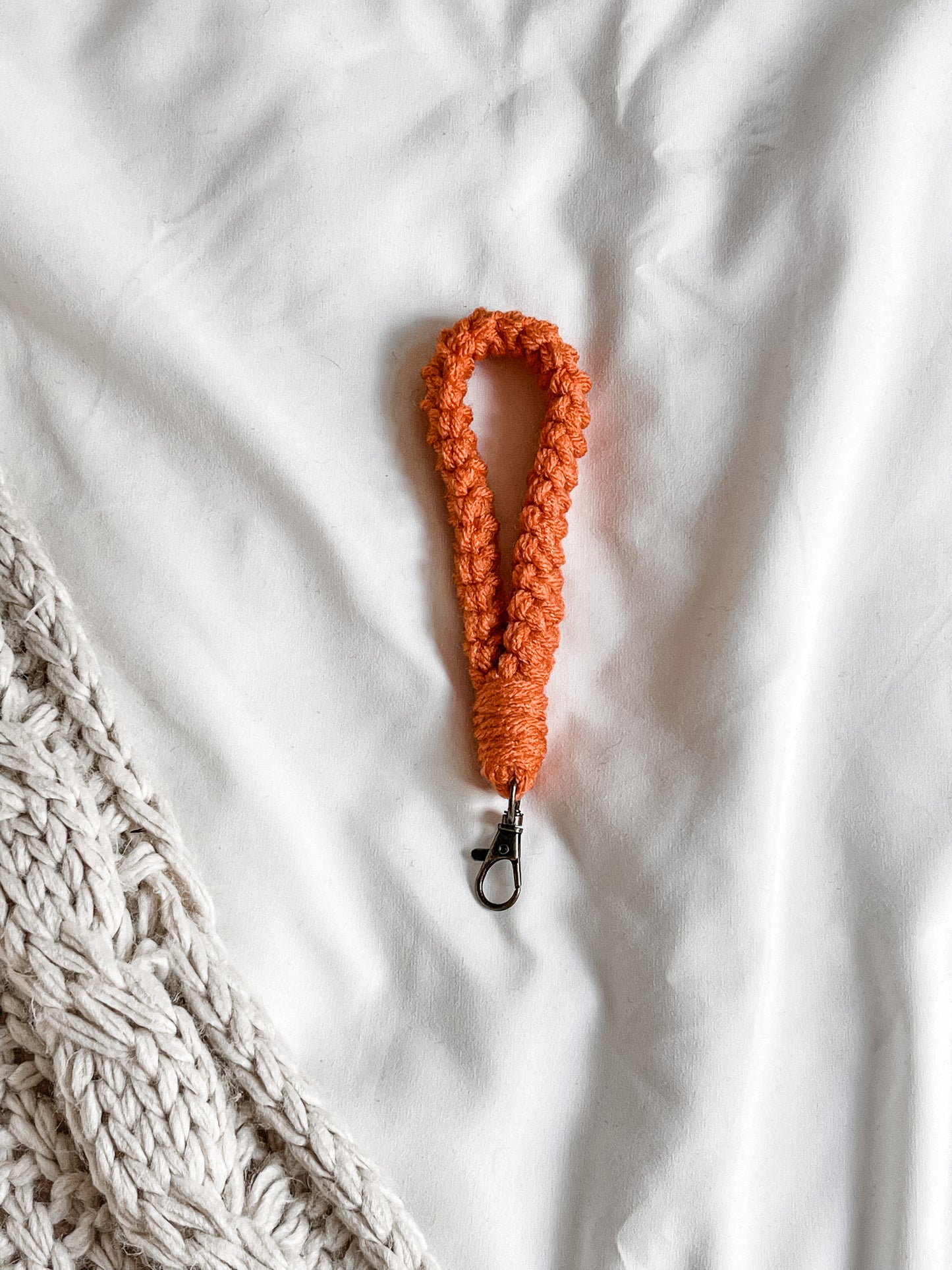 Macramé Style Wristlet Keychain